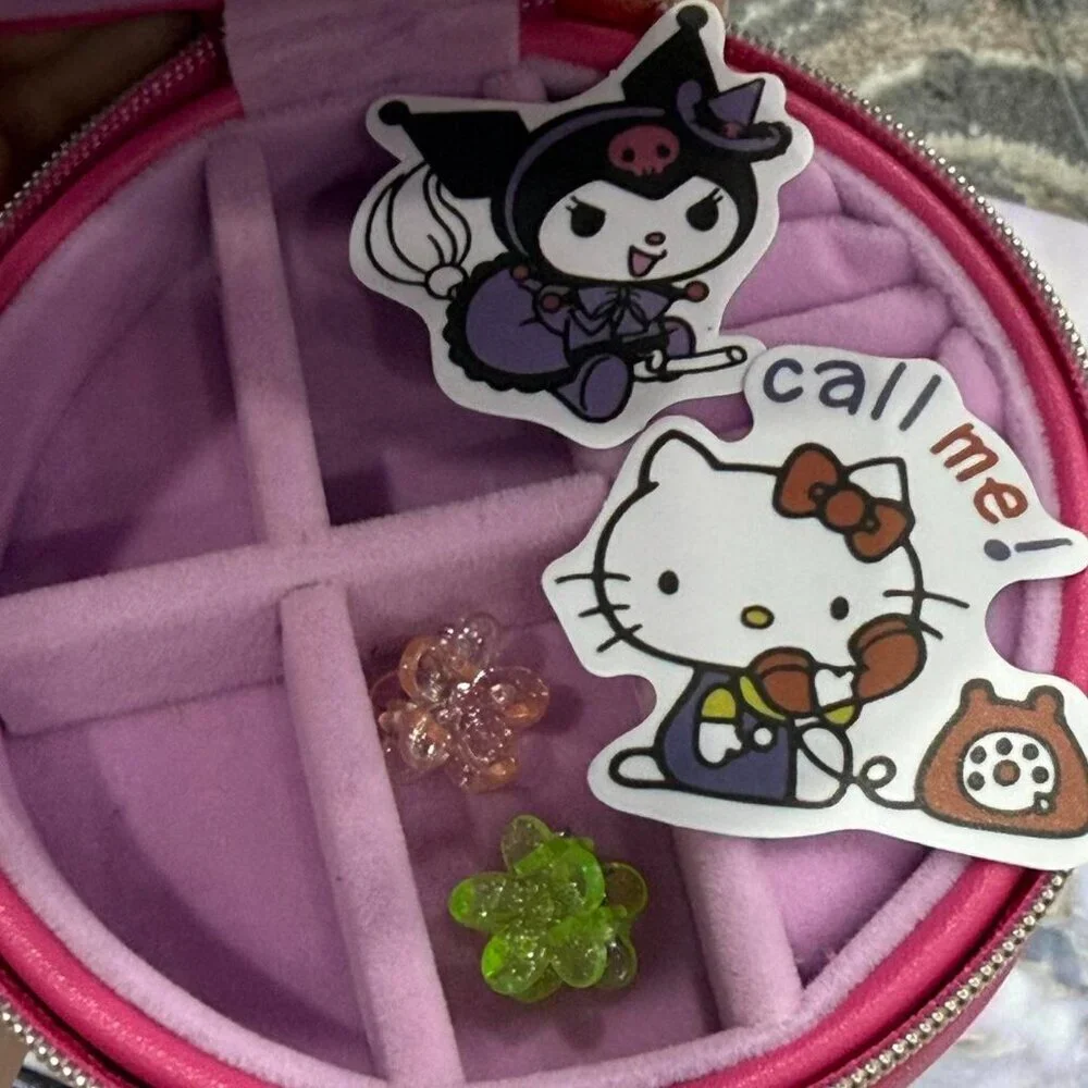 Hello Kitty Pink And White Jewelry box by Sanrio NEW